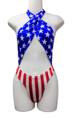 One Piece US Flag Bikini